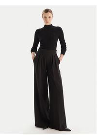 TwinSet - TWINSET Spodnie palazzo 252TT2401 Czarny Wide Leg. Kolor: czarny. Materiał: syntetyk