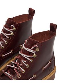 Timberland Trzewiki Stone Street Mid TB0A27YZEIW1 Bordowy. Kolor: czerwony. Materiał: skóra. Styl: street #5