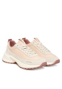 Calvin Klein Sneakersy Hike Runner Mg Nylon Mix YW0YW02075 Różowy. Kolor: różowy. Materiał: skóra #4