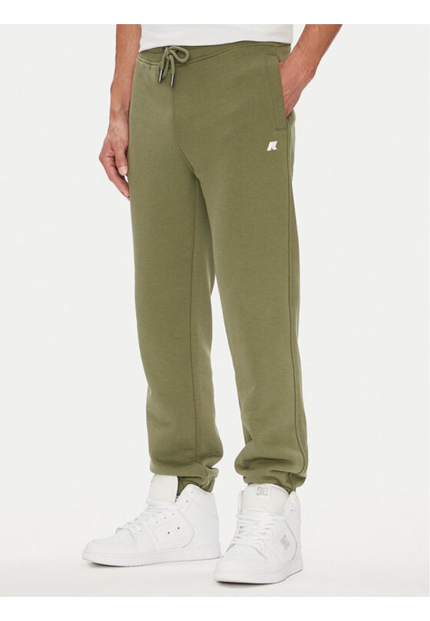 K-Way Spodnie dresowe Mickyel K51377W Zielony Regular Fit. Kolor: zielony. Materiał: bawełna