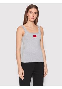 Hugo Top Red Label 50469665 Szary Slim Fit. Kolor: szary. Materiał: bawełna