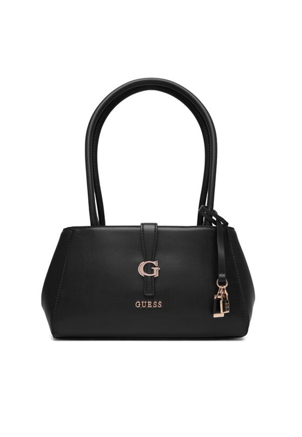 Guess Torebka Carrie HWVG98 96080 Czarny. Kolor: czarny. Materiał: skórzane