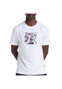 Koszulka męska New Balance MT61L3FMWT - biała. Kolor: biały. Materiał: bawełna. Długość rękawa: krótki rękaw. Długość: krótkie #1