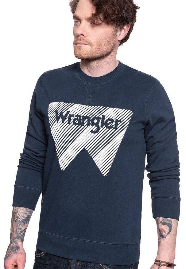 Wrangler - WRANGLER CREW SWEAT NAVY W6M3HA114 112130741