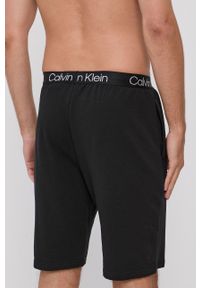 Calvin Klein Underwear Szorty piżamowe męskie kolor czarny gładkie. Kolor: czarny. Materiał: włókno, dzianina. Wzór: gładki #3