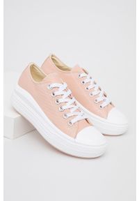 Answear Lab Tenisówki damskie kolor różowy. Nosek buta: okrągły. Zapięcie: sznurówki. Kolor: różowy. Materiał: guma. Obcas: na platformie. Styl: wakacyjny #5