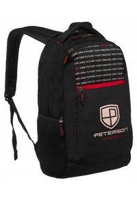 Plecak sportowy Peterson PTN GL-PS1 czarny. Kolor: czarny. Styl: sportowy