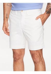 Polo Ralph Lauren Szorty materiałowe 710799213031 Biały Slim Fit. Kolor: biały. Materiał: bawełna