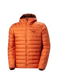 Kurtka z kapturem Helly Hansen Verglas Down 2.0. Typ kołnierza: kaptur. Kolor: pomarańczowy. Materiał: puch. Sport: turystyka piesza