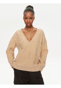 Pinko Sweter Barbone 101581 A117 Beżowy Relaxed Fit. Kolor: beżowy. Materiał: syntetyk #1