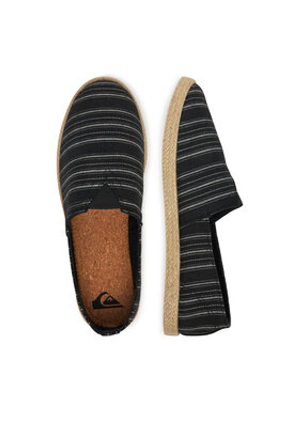 Quiksilver Espadryle WAVESTRIDE-01 Czarny. Kolor: czarny. Materiał: materiał