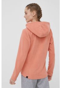 outhorn - Outhorn bluza damska kolor pomarańczowy z kapturem gładka. Typ kołnierza: kaptur. Kolor: pomarańczowy. Materiał: polar, dzianina. Wzór: gładki #3