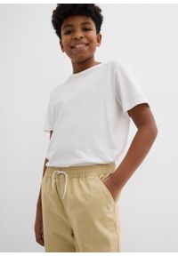 bonprix - Spodnie Regular Fit z gumką w talii, z czystej bawełny (2 pary). Kolor: czarny. Materiał: bawełna #3