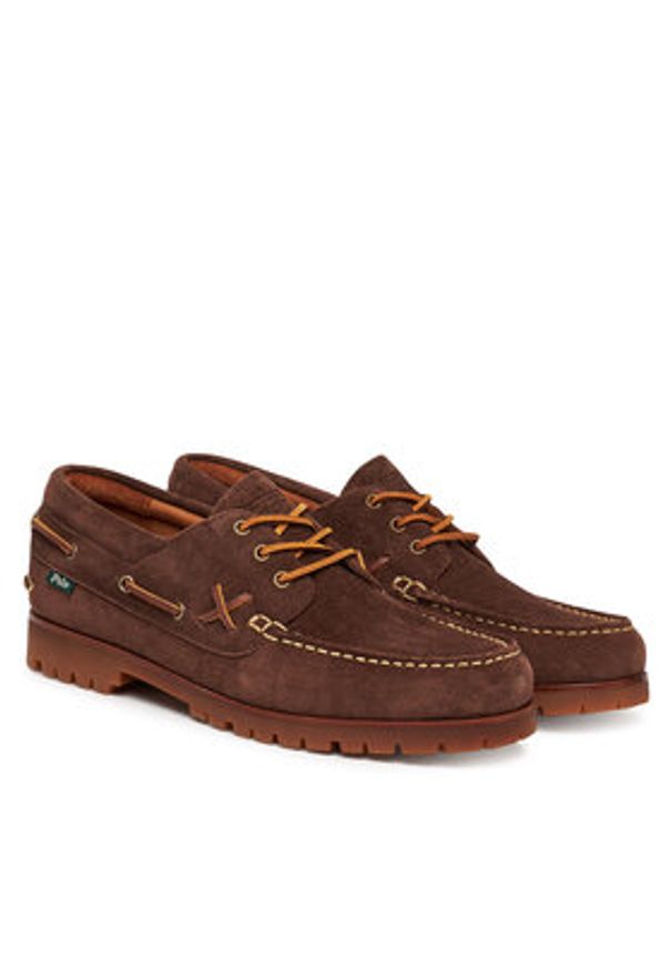 Polo Ralph Lauren Mokasyny Ranger Deck 812974979003 Brązowy. Kolor: brązowy. Materiał: zamsz, skóra