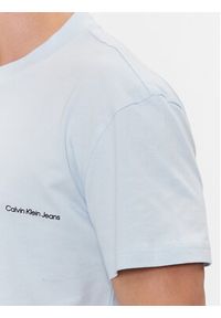 Calvin Klein Jeans T-Shirt Logo Repeat J30J324668 Niebieski Regular Fit. Kolor: niebieski. Materiał: bawełna #4