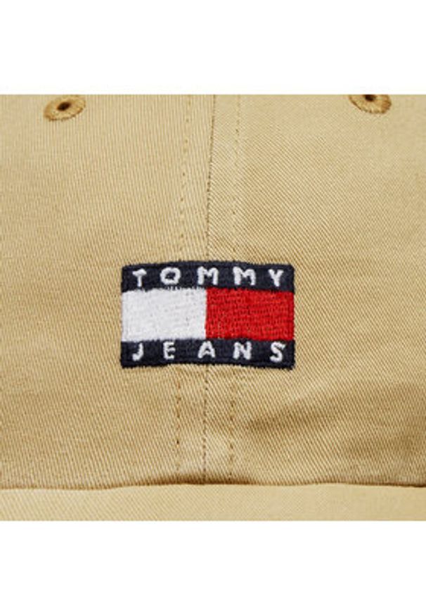 Tommy Jeans Czapka z daszkiem Tjm Heritage Cap AM0AM12020 Beżowy. Kolor: beżowy. Materiał: materiał