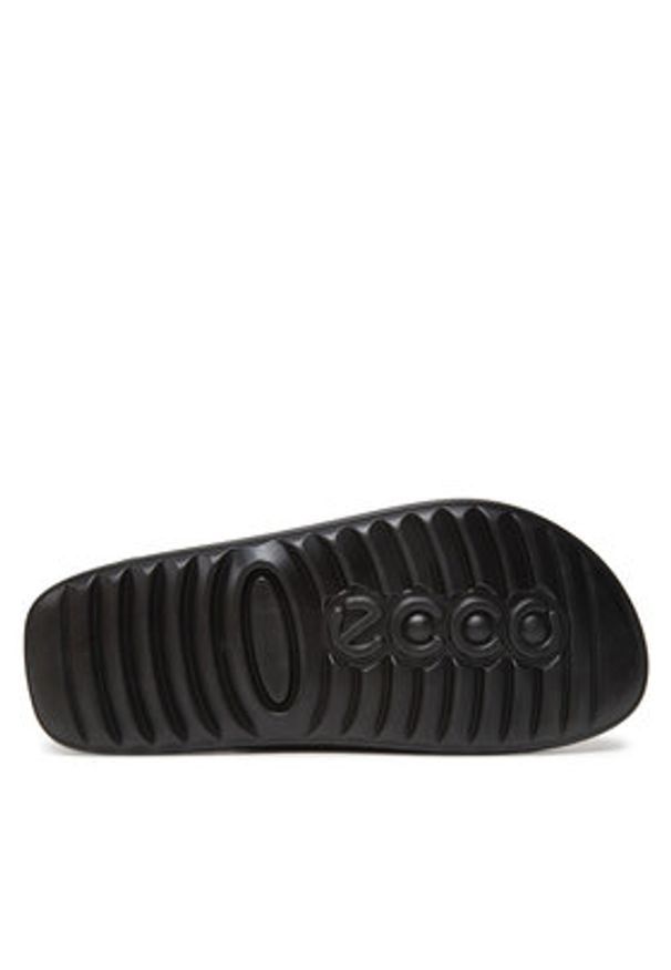 ecco - ECCO Klapki Cozmo Pf W 20668301001 Czarny. Kolor: czarny. Materiał: skóra