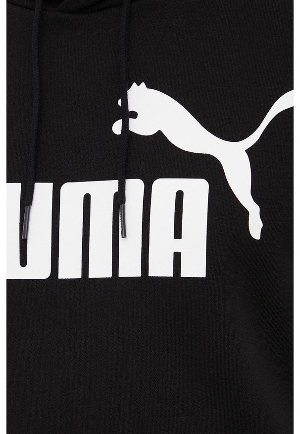 Puma - Bluza 586688. Okazja: na co dzień. Kolor: czarny. Wzór: nadruk. Styl: casual