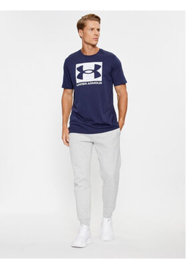 Under Armour T-Shirt Ua Abc Camo Boxed Logo Ss 1361673 Granatowy Loose Fit. Kolor: niebieski. Materiał: bawełna, syntetyk