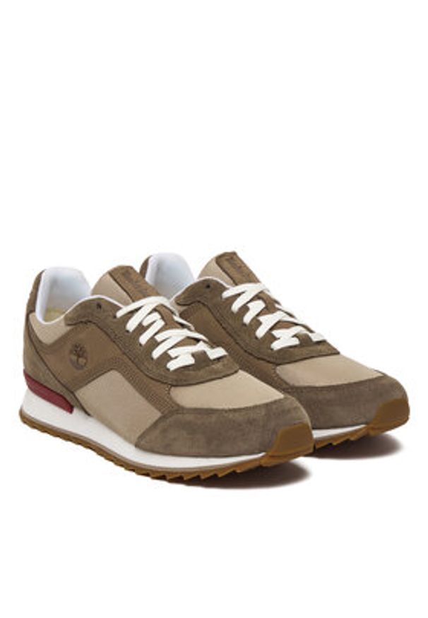 Timberland Sneakersy Scout Heights Low lace TB0A419GAGD1 Beżowy. Kolor: beżowy. Materiał: materiał