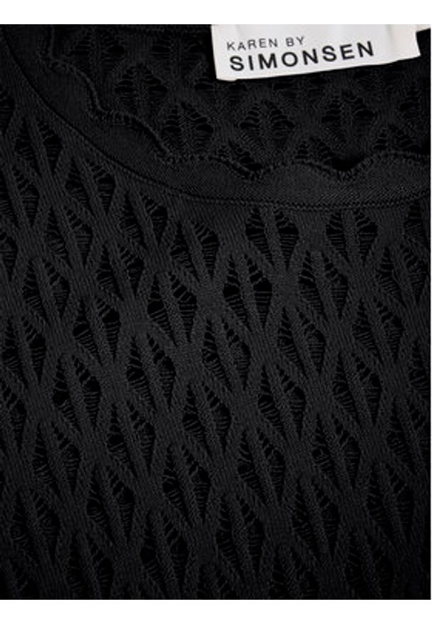 Karen by Simonsen Sukienka dzianinowa Naomi10104858 Granatowy Straight Fit. Kolor: niebieski. Materiał: syntetyk