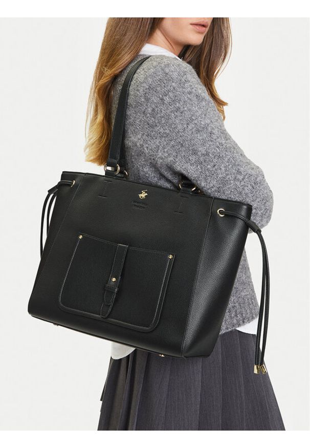 Beverly Hills Polo Club Torebka C-BHPC-C-015-07 Czarny. Kolor: czarny