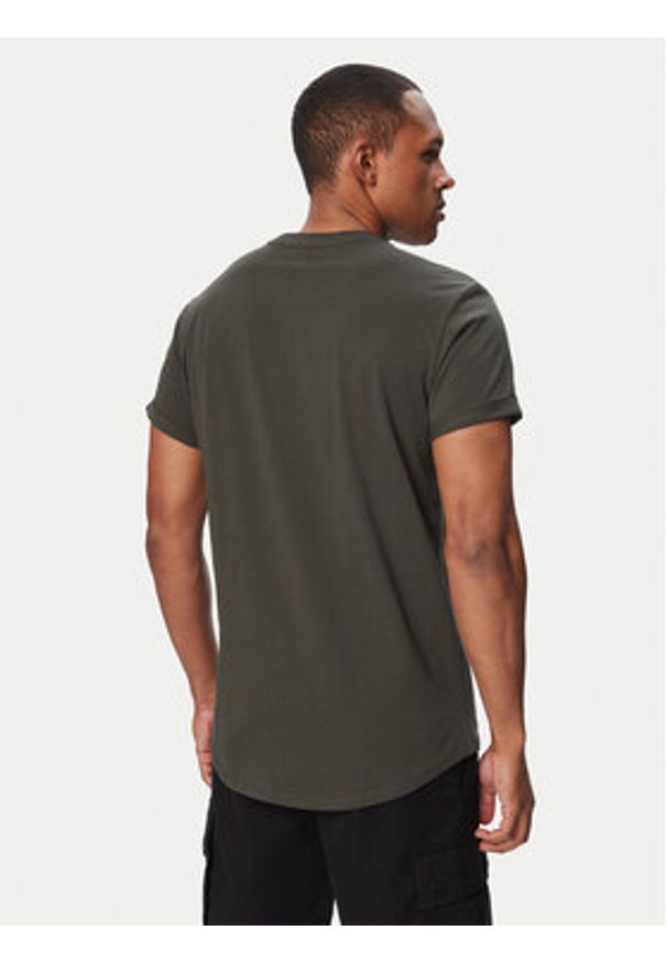 G-Star RAW - G-Star Raw T-Shirt Lash D16396-B353 Szary ciemny Relaxed Fit. Kolor: szary. Materiał: bawełna