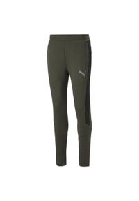 Długie Spodnie Dresowe Fitness Puma Evostripe L. Kolor: wielokolorowy, zielony. Materiał: dresówka. Długość: długie. Sport: fitness #1