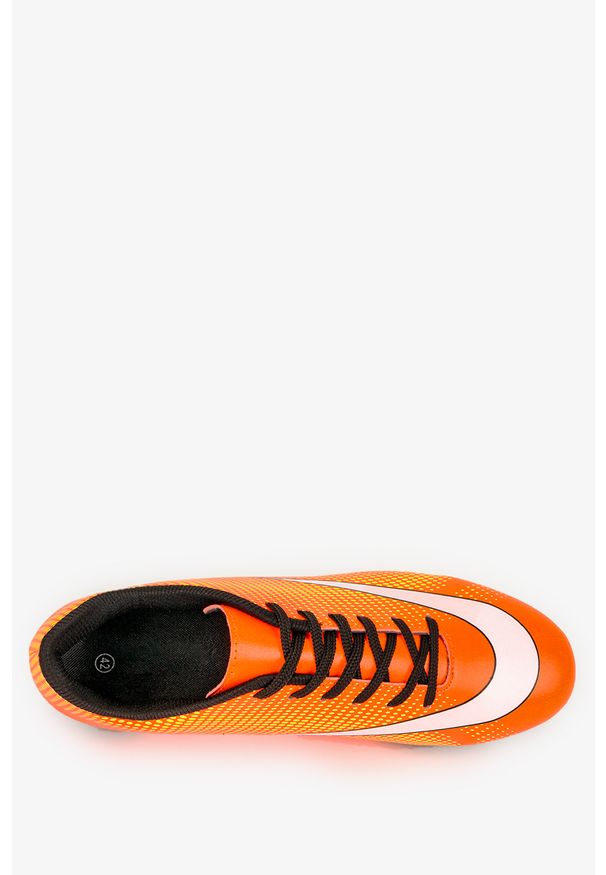 Casu - Pomarańczowe buty sportowe korki sznurowane casu 21m3/m. Kolor: pomarańczowy