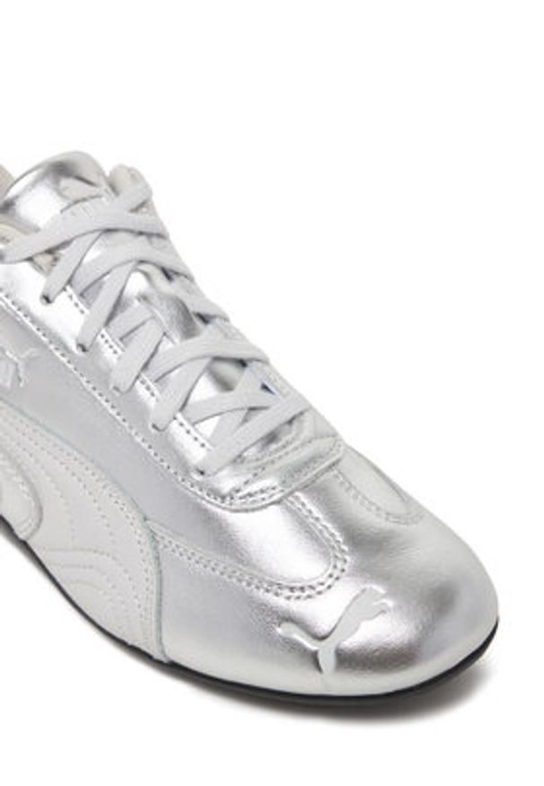 Puma Sneakersy Speedcat Silver Wns 406881 01 Szary. Kolor: szary. Materiał: skóra