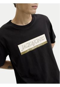 Jack & Jones - Jack&Jones T-Shirt Rinwood 12283628 Czarny Regular Fit. Kolor: czarny. Materiał: bawełna #6