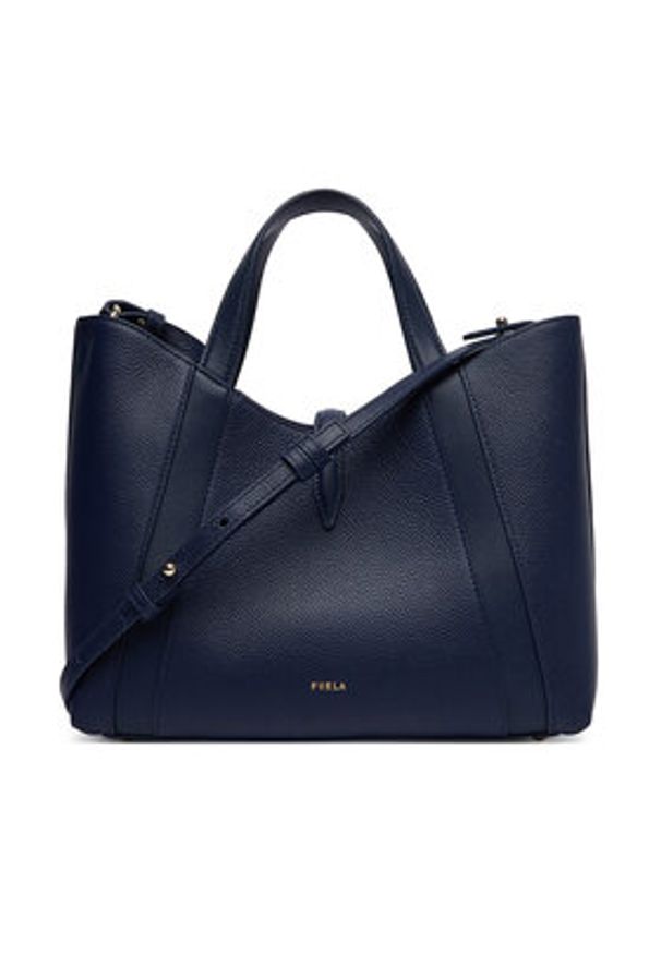 Furla Torebka Goccia S WB01789 BX3353 KH 4852S Niebieski. Kolor: niebieski. Materiał: skórzane