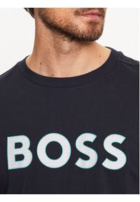 BOSS - Boss T-Shirt 50488793 Granatowy Regular Fit. Kolor: niebieski. Materiał: bawełna #6