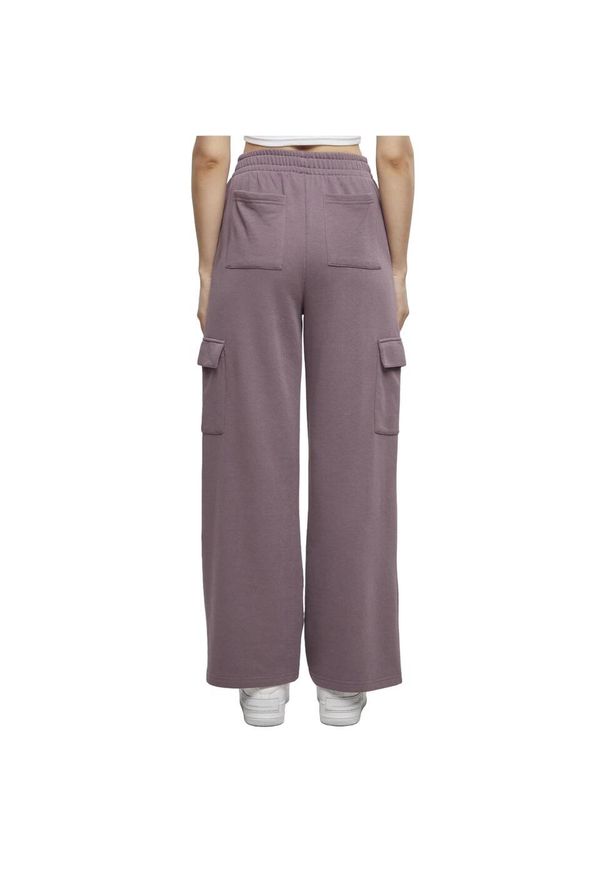 Urban Classics - Lekkie Spodnie Dresowe Dla Kobiet. Kolor: fioletowy. Materiał: dresówka. Długość: długie