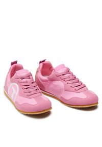 Trussardi Jeans - Trussardi Sneakersy 79A00742 Różowy. Kolor: różowy. Materiał: materiał #3