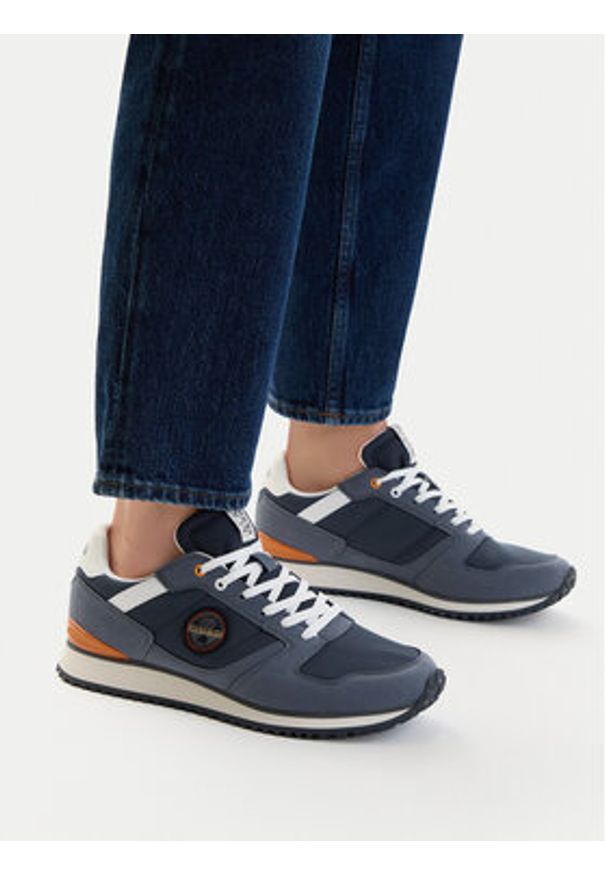 Napapijri Sneakersy NP0A8AAO Granatowy. Kolor: niebieski. Materiał: skóra
