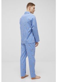 Polo Ralph Lauren piżama bawełniana 714862801001 wzorzysta. Kolor: niebieski. Materiał: bawełna. Długość: długie #2