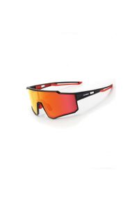 ROCKBROS - Okulary rowerowe Bikeline. Kolor: czarny, pomarańczowy, wielokolorowy. Sport: turystyka piesza