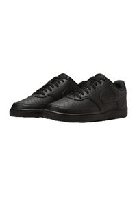 Nike - Męskie Buty Sportowe Court Vision Ze Skóry Syntetycznej. Kolor: czarny. Materiał: syntetyk, skóra. Sezon: zima. Styl: sportowy