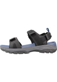 skechers - Sandały Skechers Tresmen - Ryer, Mężczyźni. Kolor: czarny. Materiał: tkanina, syntetyk