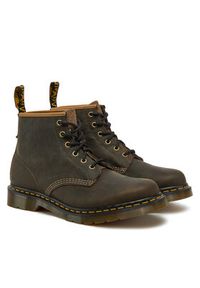 Dr. Martens Trapery Long Napped Suede31872777 Khaki. Kolor: brązowy. Materiał: skóra #4