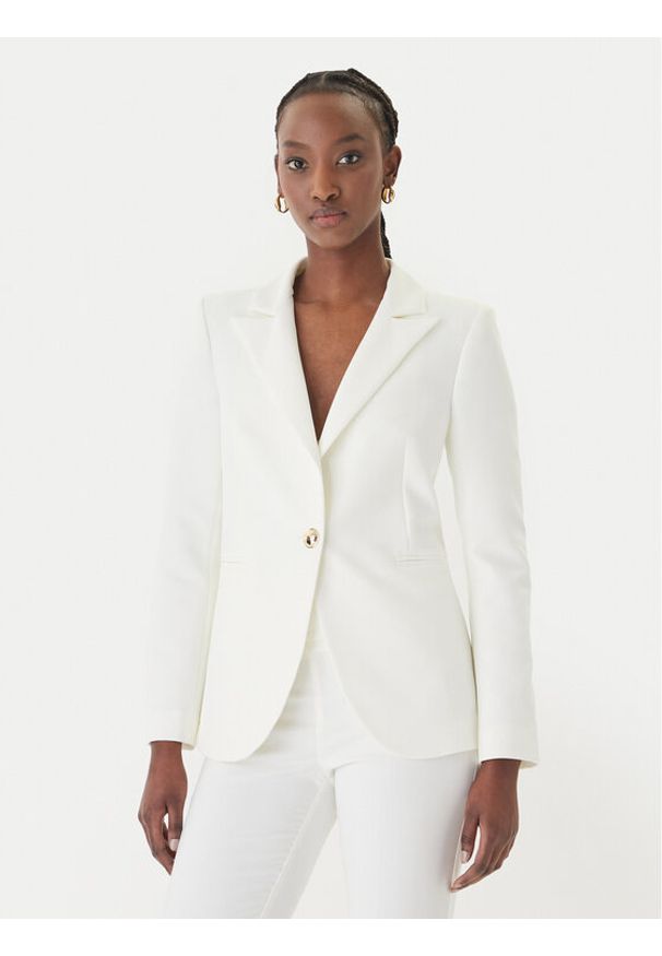 Rinascimento Marynarka CFC0128640003 Biały Regular Fit. Kolor: biały. Materiał: syntetyk