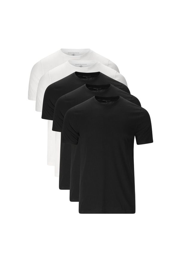 ENDURANCE - Koszulka Endurance Rabby (x5). Kolor: czarny, wielokolorowy, biały. Sport: bieganie