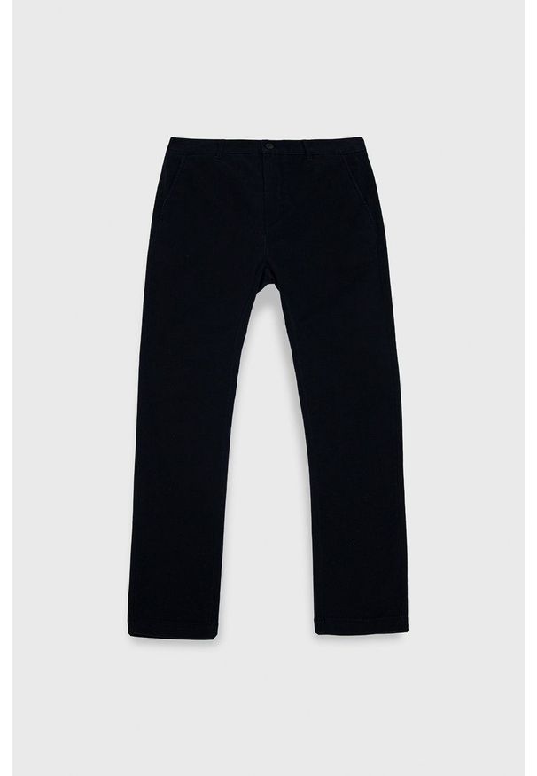 Lyle & Scott spodnie męskie kolor granatowy w fasonie chinos. Kolor: niebieski. Materiał: tkanina