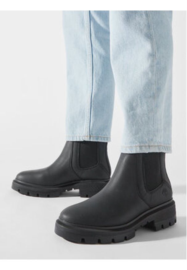 Timberland Sztyblety Cortina Valley Chelsea TB0A5ND70151 Czarny. Kolor: czarny. Materiał: skóra