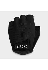 Rękawiczki rowerowe unisex SIROKO Aero. Kolor: czarny. Materiał: nylon. Sport: kolarstwo