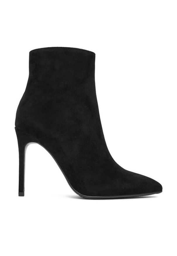 Eva Minge Botki EO-ELAINA-E123-02B Czarny. Kolor: czarny. Materiał: skóra, zamsz