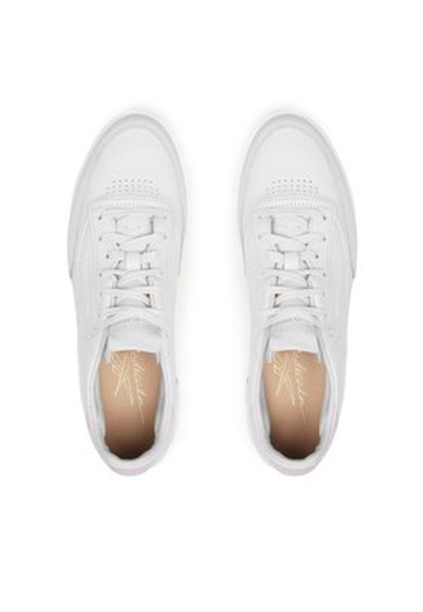 Reebok Sneakersy Club C Clean GX3692 Biały. Kolor: biały. Materiał: skóra. Model: Reebok Club
