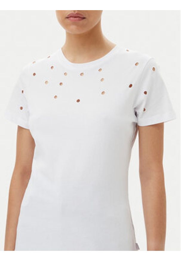Silvian Heach T-Shirt GPP25070TS Biały Regular Fit. Kolor: biały. Materiał: bawełna