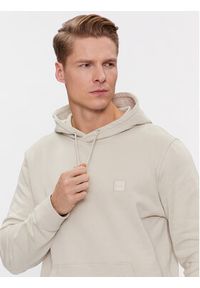 BOSS - Boss Bluza Wetalk 50509314 Beżowy Regular Fit. Kolor: beżowy. Materiał: bawełna #4